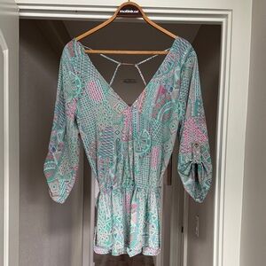 Beach Bunny Pastel Geometric Jumpsuit